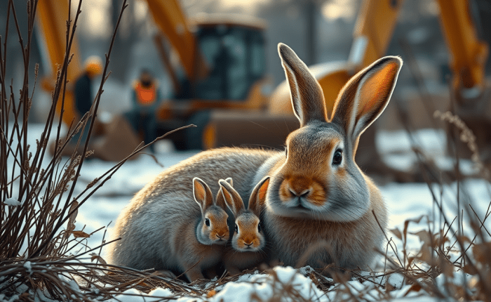 Winter Rabbits in the&nbsp;City